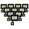 Projecteur LED Extérieur 20W IP65 NOIR Avec Détecteur De Mouvement Crépusculaire (Pack De 10) - Blanc Froid 6000K - 8000K - SILAMP -OSRAM || EUROPALAMP Soldes Boutique 38718199 1