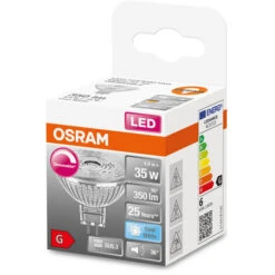 OSRAM Ampoule LED à Réflecteur - GU5.3 - Cool White - 4000 K - 4,90 W - Remplacement Pour 35-W-Lampada Con Riflettore - LED SUPERSTAR MR16 12 V -OSRAM || EUROPALAMP Soldes Boutique 39784925 4