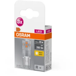 OSRAM LED BASE PIN G9 / Ampoule LED G9, 1,90 W, 20-W-remplacement, Clair, Warm White, 2700 K, Pack De 3 -OSRAM || EUROPALAMP Soldes Boutique 39785051 2