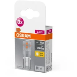 OSRAM LED BASE PIN G9 / Ampoule LED G9, 1,90 W, 20-W-remplacement, Clair, Warm White, 2700 K, Pack De 3 -OSRAM || EUROPALAMP Soldes Boutique 39785051 4