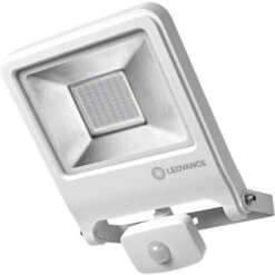 LEDVANCE Projecteur LED D'extérieure Pour Mur, ENDURA® FLOOD Sensor Blanc Chaud / 50 W, 220…240 V, Angle De Rayonnement: 120°, Blanc Chaud, 3000 K, Matériau: Aluminium, IP44