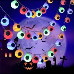 Guirlande Lumineuse LED Halloween Fantôme Effrayant, Bar, Boîte De Batterie De Maison Hantée, Lumières De Décoration D'atmosphère USB ([modèles De Batterie Toujours Allumés] 3 Mètres 20 Couleurs De Lumière) -OSRAM || EUROPALAMP Soldes Boutique 40296216 3