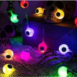Guirlande Lumineuse LED Halloween Fantôme Effrayant, Bar, Boîte De Batterie De Maison Hantée, Lumières De Décoration D'atmosphère USB ([modèles De Batterie Toujours Allumés] 3 Mètres 20 Couleurs De Lumière) -OSRAM || EUROPALAMP Soldes Boutique 40296216 4