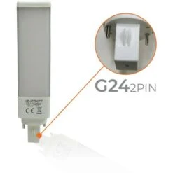 Ampoule LED G24-PL 7W 700LM (2 Broches) Blanc Neutre 4500K - Pack 1 Pce. 9 Ampoule LED G24-PL 7W 700LM (2 Broches) Blanc Neutre 4500K - Pack 1 Pce. -OSRAM || EUROPALAMP Soldes Boutique 40375367 3