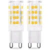 TTIO Ampoule LED G9 5W (Équivalent 50W Ampoules Halogènes), 450LM, 220V, Blanc Chaud 3000K, AC100-240V, NON-Dimmable, Économie D'énergie, Base En Céramique, Culot G9 Standard, Lot De 6 [Classe énergét