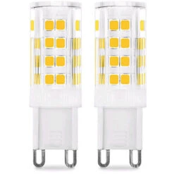 TTIO Ampoule LED G9 5W (Équivalent 50W Ampoules Halogènes), 450LM, 220V, Blanc Chaud 3000K, AC100-240V, NON-Dimmable, Économie D'énergie, Base En Céramique, Culot G9 Standard, Lot De 6 [Classe énergét