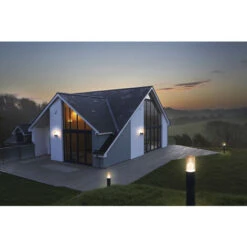 LEDVANCE Lampadaire Pour Les Ampoules 1x E27, Lumière Moderne De La Lumière Dans L'optique De Tube, Hauteur De 50 Cm, Aluminium Et Verre Ambre, Tuyau Classique Endura 50cm Post E27 -OSRAM || EUROPALAMP Soldes Boutique 41624094 3