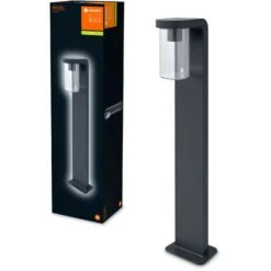 LEDVANCE Lampe De Plancher Et Lumière De Lavage Pour 1x Ampoules E27, Lumière De Conception Dans Une Optique Moderne, Hauteur De 80 Cm, Aluminium Et Verre Clair, ENDURA Classique Cascade 80cm Après E2 -OSRAM || EUROPALAMP Soldes Boutique 41626325 3