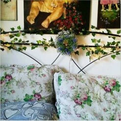 Lierre Artificiel, [1 PCS] 2M Feuille Guirlande Lumineuse, Plantes Artificielles Avec 20 LED Et Vert Feuille, Chaîne Lumières LED De Vigne Pour Jardin, Cour, Maison, Patio, Fête De Mariage Décoration -OSRAM || EUROPALAMP Soldes Boutique 42051405 5