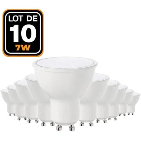 EUROPALAMP 10 Ampoules GU10 7W Eq. 50W Blanc Naturel 4500k Haute Luminosité 4 EUROPALAMP 10 Ampoules GU10 7W Eq. 50W Blanc Naturel 4500k Haute Luminosité – Image 2