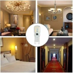 Ampoule Led G9 Lampe, Blanc Chaud 3000K, G9 LED 3W (33W Ampoules Halogène Équivalent), AC 220-240V - Angle Du Faisceau 360°, [Classe énergétique A+] Guazhuni Pack De 6 -OSRAM || EUROPALAMP Soldes Boutique 42695926 5