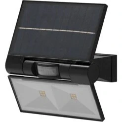 LEDVANCE ENDURA SOLAR DOUBLE Sensor - Projecteur Solaire, Projecteur à LED Avec Détecteur De Mouvement Et Détecteur De Lumière Du Jour, éclairage Extérieur Avec Protection IP44, 3000K Blanc Chaud