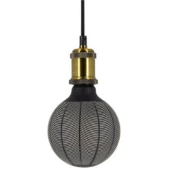 Xanlite - Ampoule Déco LED Filament, Aspect Aiguilles De Pin Noir, G125, Culot E27, 4W Cons. 1800K Blanc Chaud - RFDEB125GRAPHLI -OSRAM || EUROPALAMP Soldes Boutique 47378242 5