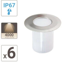 Xanlite - Kit De 6 Spots Encastrables Extérieur - SPTK6RCW -OSRAM || EUROPALAMP Soldes Boutique 47378249 4