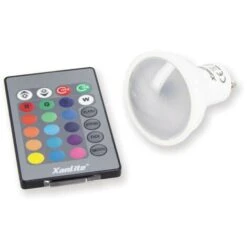 Xanlite - Ampoule LED Spot, Culot GU10, 4,2W Cons. (27W Eq.), Lumière Blanc Chaud Ou Lumière RVB Avec Sa Télécommande - SGRVBRW -OSRAM || EUROPALAMP Soldes Boutique 47378347 5