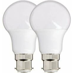 Xanlite - Lot De 2 Ampoules LED A60, Culot B22, 9W Cons. (60W Eq.), Lumière Blanc Neutre - PACK2EB806GCW