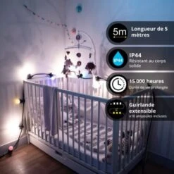 Xanlite - Guirlande Guinguette LED Noire, X10 Ampoules RVB E27 Incluses, 5m Extensible - GRL5230VBP45RVBJR -OSRAM || EUROPALAMP Soldes Boutique 47378539 4