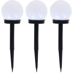 Xanlite - Lot De 3 Balises LED Solaires, LED RVB, Lumière Multi-colore, 8h D'autonomie - PACK3SO50B