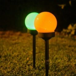 Xanlite - Lot De 3 Balises LED Solaires, LED RVB, Lumière Multi-colore, 8h D'autonomie - PACK3SO50B -OSRAM || EUROPALAMP Soldes Boutique 47378593 3