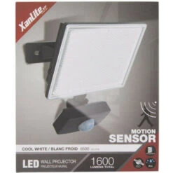 Xanlite - Projecteur LED Mural Noir, Détécteur De Mouvement Inclus,20 W, 1600 Lumens - PR20WMD -OSRAM || EUROPALAMP Soldes Boutique 47378608 4