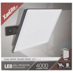 Xanlite - Projecteur LED Mural Noir, 50 W, 4000 Lumens - PR50WM -OSRAM || EUROPALAMP Soldes Boutique 47378617 4