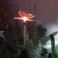 Xanlite - Piquet LED Solaire Papillon, Multicolore, Spéciale Extérieur (IP44) - SOPAPILLONRVB -OSRAM || EUROPALAMP Soldes Boutique 47378680 2