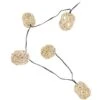 Xanlite - Guirlande Solaire Naturelle 5m IP44 - 10 Boules - Rotin - GRL5NAT