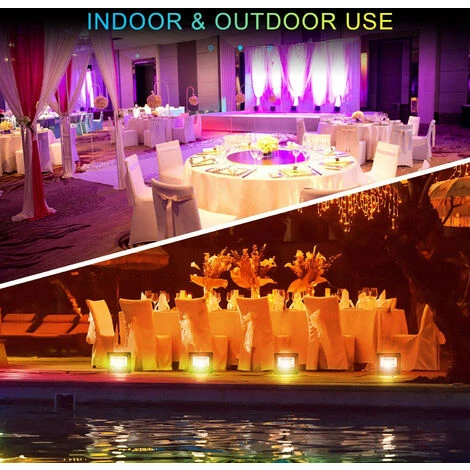 Lot De 2 Projecteurs LED RGB 30W Extérieur, Projecteur à LED Avec Télécommande étanche IP66 Pour Jardin Projecteur Extérieur 4 Lot De 2 Projecteurs LED RGB 30W Extérieur, Projecteur à LED Avec Télécommande étanche IP66 Pour Jardin Projecteur Extérieur – Image 2