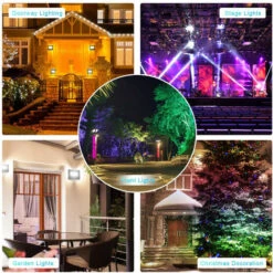 Lot De 2 Projecteurs LED RGB 30W Extérieur, Projecteur à LED Avec Télécommande étanche IP66 Pour Jardin Projecteur Extérieur 8 Lot De 2 Projecteurs LED RGB 30W Extérieur, Projecteur à LED Avec Télécommande étanche IP66 Pour Jardin Projecteur Extérieur -OSRAM || EUROPALAMP Soldes Boutique 49860900 3