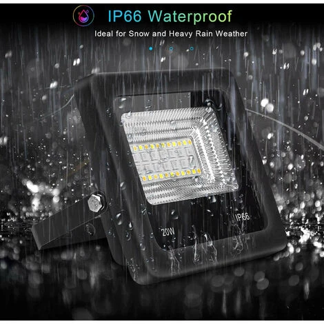 Lot De 2 Projecteurs LED RGB 30W Extérieur, Projecteur à LED Avec Télécommande étanche IP66 Pour Jardin Projecteur Extérieur 6 Lot De 2 Projecteurs LED RGB 30W Extérieur, Projecteur à LED Avec Télécommande étanche IP66 Pour Jardin Projecteur Extérieur – Image 4