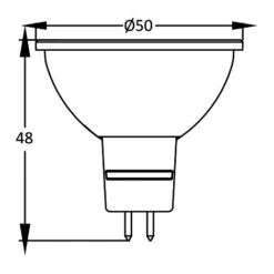 Lot De 10 Ampoules LED GU5.3 5W (Eq. 32W) 4000K 110° -OSRAM || EUROPALAMP Soldes Boutique 50655379 3