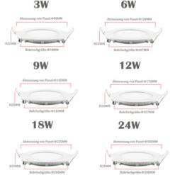 Hengda 20X LED Spot Encastré 6W Blanc Froid 6500K Rond RExtra Plate Changement De Couleur 3 En 1 Salle De Bain Cuisine Salon 9 Hengda 20X LED Spot Encastré 6W Blanc Froid 6500K Rond RExtra Plate Changement De Couleur 3 En 1 Salle De Bain Cuisine Salon -OSRAM || EUROPALAMP Soldes Boutique 51346397 4