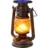 Lanternes Solaires Extérieur Lanterne Tempête LED De Lanterne Avec Effet De Flammes Lampe-tempête Décorative à LED Design Rétro étanche Pour Jardin,Chemins,Paysage (1pack)
