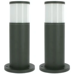 Lot 2 Bornes Extérieures Anthracite VERACRUZ Hauteur 35cm