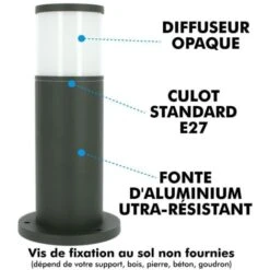 Lot 2 Bornes Extérieures Anthracite VERACRUZ Hauteur 35cm -OSRAM || EUROPALAMP Soldes Boutique 53710383 3
