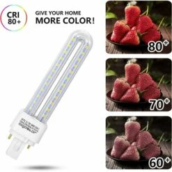 Aigostar - Ampoule LED PLC 2U 12W, Lumière Blanche Froide 6400K, 1200 Lumens, Lot De 5 [Classe énergétique A+] -OSRAM || EUROPALAMP Soldes Boutique 53931792 5