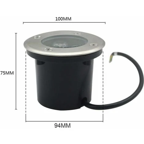 Spot LED Extérieur Encastrable 3W IP65 Spot Encastrable Led Terrasse Rond 270 Lumen Lampe D'éclairage De Jardin Extérieur Ppour Jardin Chemin Cour Garage, AC 110-220V Blanc Chau 5 Spot LED Extérieur Encastrable 3W IP65 Spot Encastrable Led Terrasse Rond 270 Lumen Lampe D'éclairage De Jardin Extérieur Ppour Jardin Chemin Cour Garage, AC 110-220V Blanc Chau – Image 3