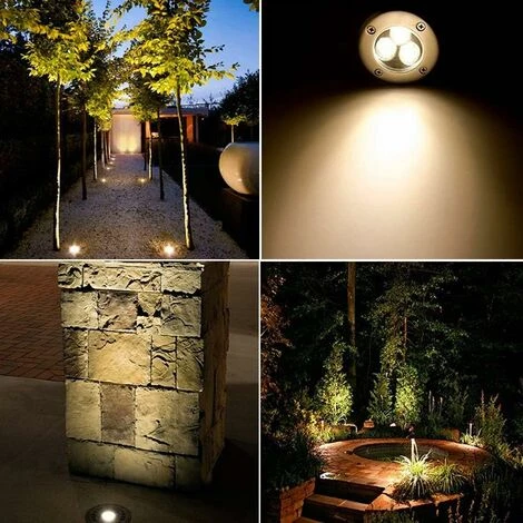 Spot LED Extérieur Encastrable 3W IP65 Spot Encastrable Led Terrasse Rond 270 Lumen Lampe D'éclairage De Jardin Extérieur Ppour Jardin Chemin Cour Garage, AC 110-220V Blanc Chau 7 Spot LED Extérieur Encastrable 3W IP65 Spot Encastrable Led Terrasse Rond 270 Lumen Lampe D'éclairage De Jardin Extérieur Ppour Jardin Chemin Cour Garage, AC 110-220V Blanc Chau – Image 5