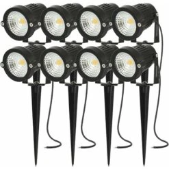 Lot De 8 Spot LED Lumière De Paysage 3W 12V 24V LED Lumière De Jardin Basse Tension IP65 étanche éclairage De Projecteur De Paysage Extérieur Spots Jardin Orientables Luminaires Extérieur Jardin Terra