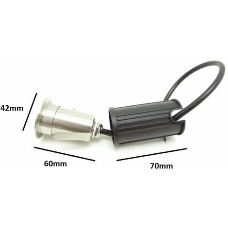 Spot Extérieur Encastrable LED Sol 1W 12V IP68 45° - Blanc Chaud 5 Spot Extérieur Encastrable LED Sol 1W 12V IP68 45° - Blanc Chaud – Image 3