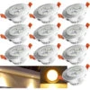 Randaco 10X LED Spot Spot Encastré Set Spot Encastré Pour Plafond IP44 3W A++ 230 V Blanc Chaud CE&ROHS Avec Transformateur -OSRAM || EUROPALAMP Soldes Boutique 56393866 1