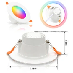 Randaco 6X 5W RGB LED Spot Encastrable Orientable Spots Encastrables Au Plafond 10 Randaco 6X 5W RGB LED Spot Encastrable Orientable Spots Encastrables Au Plafond -OSRAM || EUROPALAMP Soldes Boutique 56394261 4