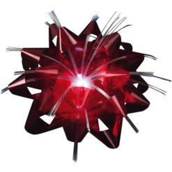 Fleur Lumineuse De Table Rouge