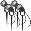 Lot De 4 Spot LED 4 X 3W Spots Jardin Orientables Lampe De Jardin Avec Piquet Luminaires Extérieur Jardin Terrasse étanche IP65 Éclairage Spot Extérieur, Blanc Chaud -OSRAM || EUROPALAMP Soldes Boutique 57958555 1