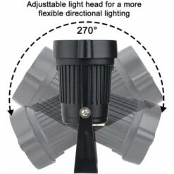 Lot De 4 Spot LED 4 X 3W Spots Jardin Orientables Lampe De Jardin Avec Piquet Luminaires Extérieur Jardin Terrasse étanche IP65 Éclairage Spot Extérieur, Blanc Chaud -OSRAM || EUROPALAMP Soldes Boutique 57958555 5