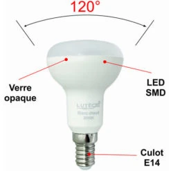 Lot De 10 Ampoules LED E14 R50 4,9W (équiv. 40W) 470Lm 3000K - Garantie 5 Ans -OSRAM || EUROPALAMP Soldes Boutique 58400345 2