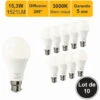 Lot De 10 Ampoules LED B22 15,3W (équiv. 100W) 1521Lm 3000K - Garantie 5 Ans 1 Lot De 10 Ampoules LED B22 15,3W (équiv. 100W) 1521Lm 3000K - Garantie 5 Ans -OSRAM || EUROPALAMP Soldes Boutique 58400348 1