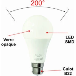 Lot De 10 Ampoules LED B22 15,3W (équiv. 100W) 1521Lm 3000K - Garantie 5 Ans -OSRAM || EUROPALAMP Soldes Boutique 58400348 2