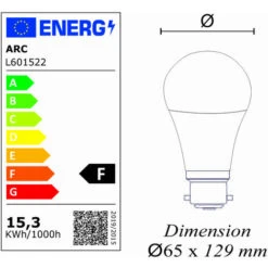 Lot De 10 Ampoules LED B22 15,3W (équiv. 100W) 1521Lm 3000K - Garantie 5 Ans -OSRAM || EUROPALAMP Soldes Boutique 58400348 4
