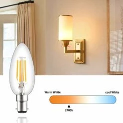 4W C35 B15 Ampoule LED à Filament Non Dimmable Bougie Ampoule 2700K Blanc Chaud Équivalent 40W Ampoule Incandescence 360 Degrés Angle Lot De 6,T-Audace 10 4W C35 B15 Ampoule LED à Filament Non Dimmable Bougie Ampoule 2700K Blanc Chaud Équivalent 40W Ampoule Incandescence 360 Degrés Angle Lot De 6,T-Audace -OSRAM || EUROPALAMP Soldes Boutique 58773250 4